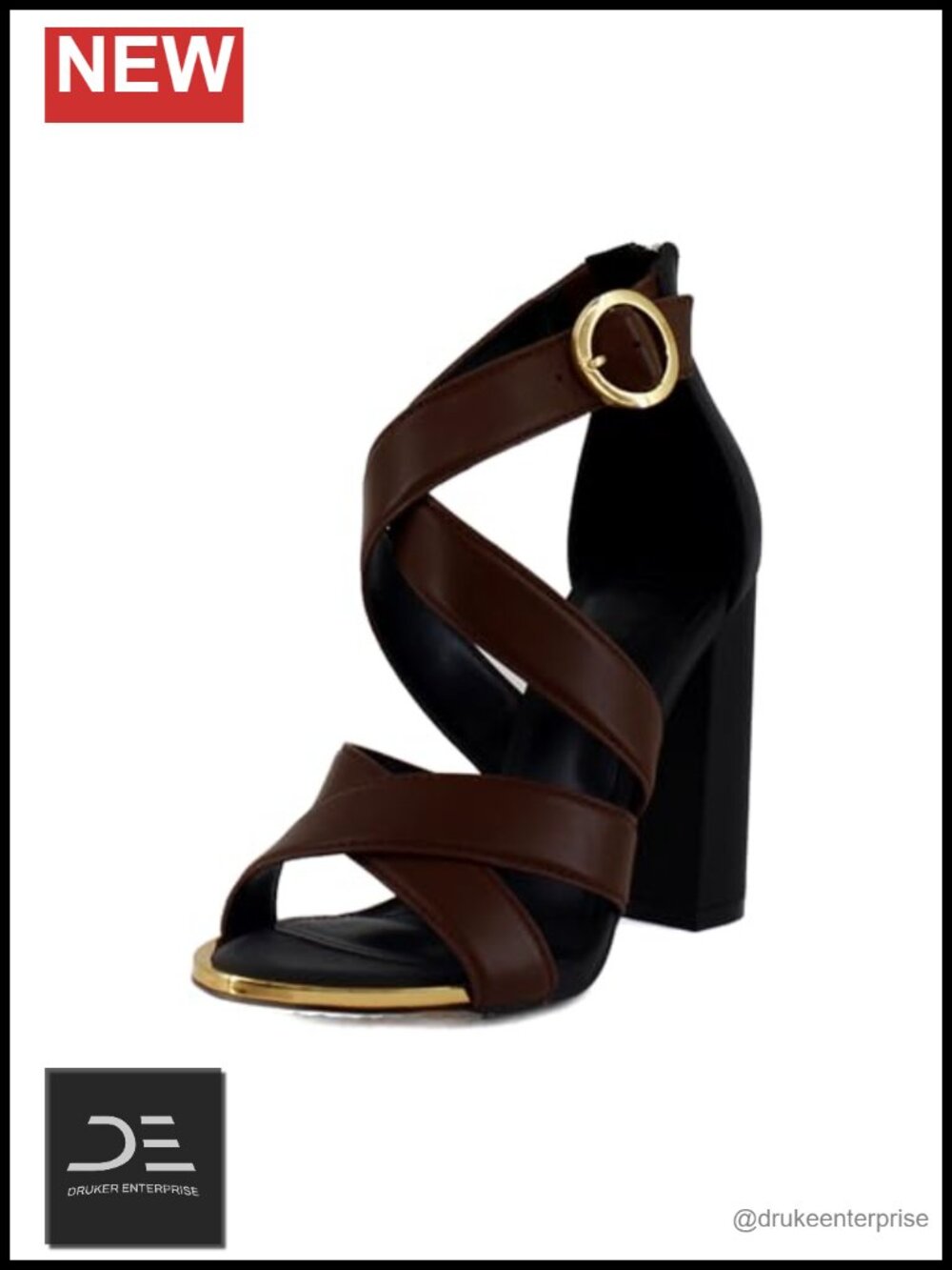 DKNY Emelen Strappy Heeled Sandals Women's Stiletto Heels Leather Ankle Strap
